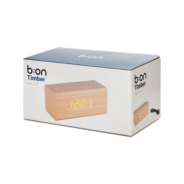 Cyfrowy budzik stołowy Timber – Balvi-image-2