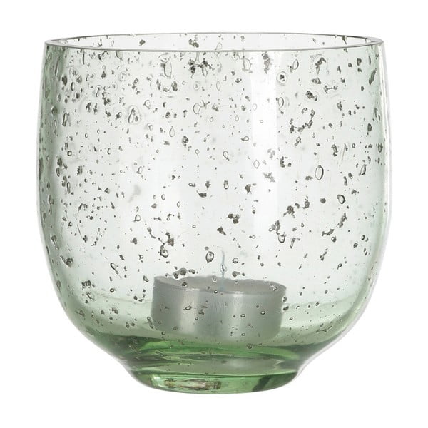 Zielony świecznik szklany A Simple Mess, ⌀ 10 cm