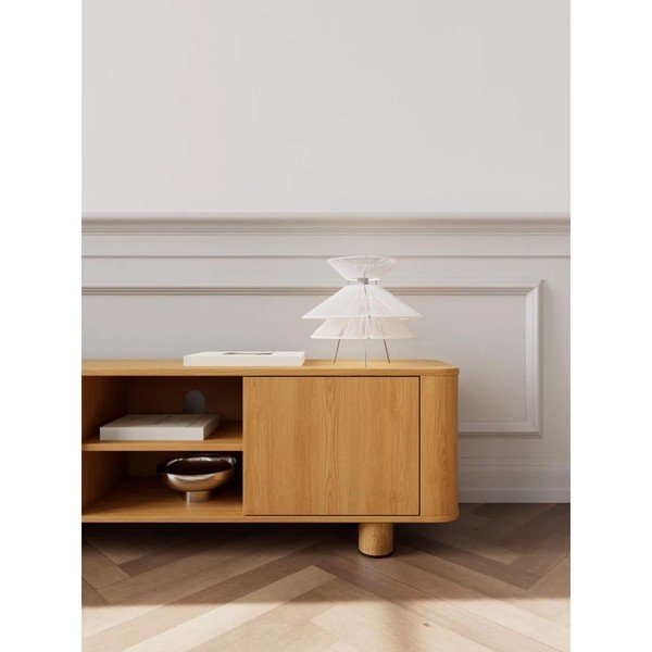Szafka pod TV w dekorze dębu w naturalnym kolorze 160x50x40 cm Atmore – Actona-image-1