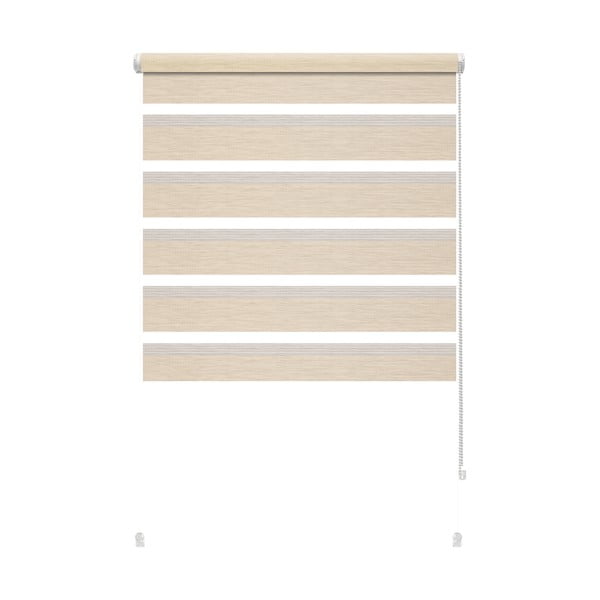 Kremowa roleta dzień i noc 57x150 cm Zebra Silvalin – Gardinia
