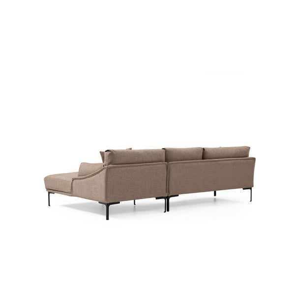Beżowa sofa narożna Artie Leo, prawy narożnik-image-2