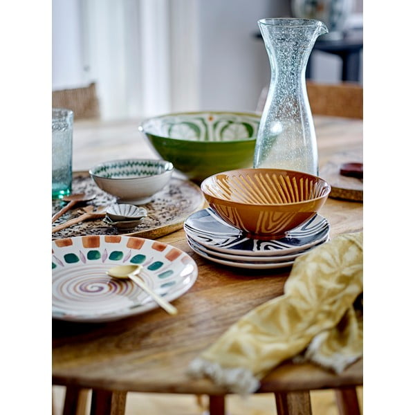 Zielono-brązowy kamionkowy talerz ø 27 cm Shama – Bloomingville-image-1