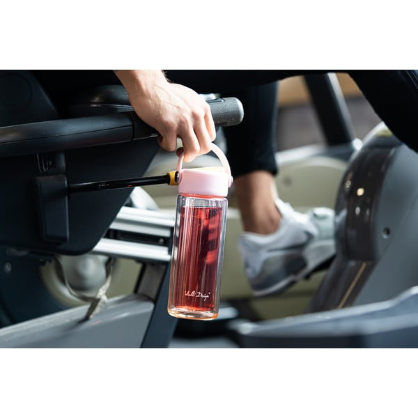 Różowa szklana butelka 350 ml Fuori – Vialli Design-image-3