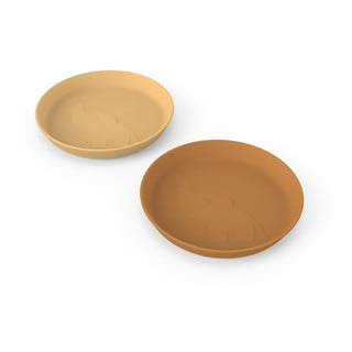 Zestaw 2 musztadowych talerzyków dla dzieci ø 18,5 cm Elphee – Done by Deer