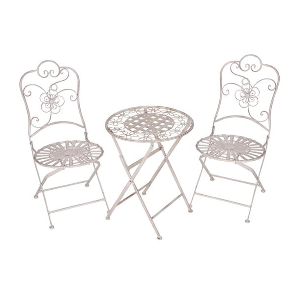 Składany zestaw ogrodowy stolik i 2 krzesła Soho And Deco Munich