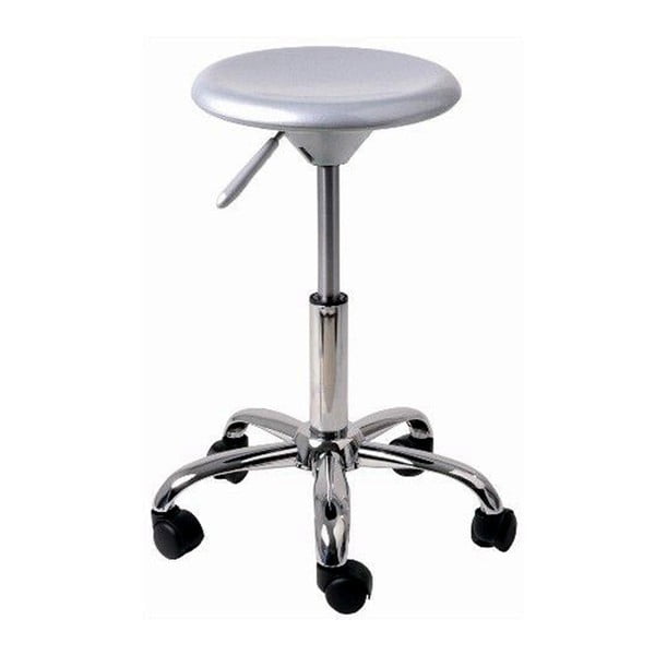 Srebrny obrotowy stołek barowy Kokoon Design Archi