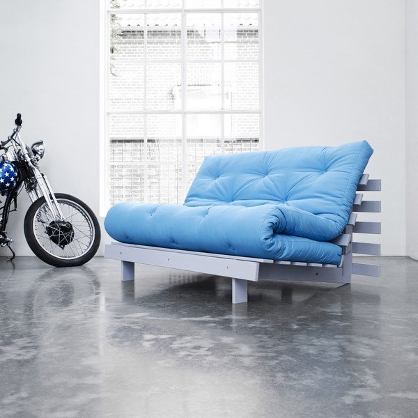 Sofa rozkładana Karup Roots Cool Gray/Horizon Blue-image-2