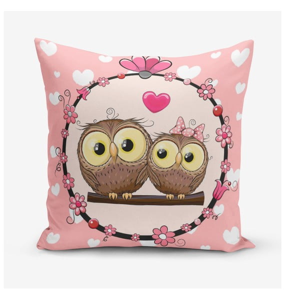 Poszewka na poduszkę z domieszką bawełny Minimalist Cushion Covers Fall in Love, 45x45 cm