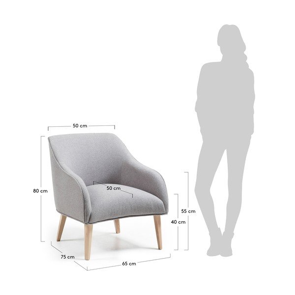 Szary fotel Kave Home Lobby-image-4