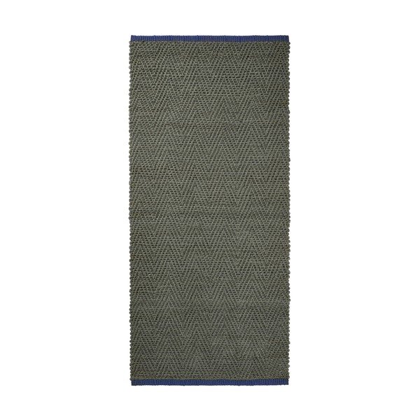Ciemnozielony chodnik z juty 70x150 cm Notes – Mette Ditmer Denmark