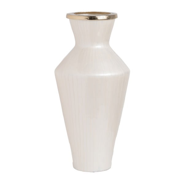 Biały szklany wysoki wazon (wysokość 57 cm) Linea – Ixia