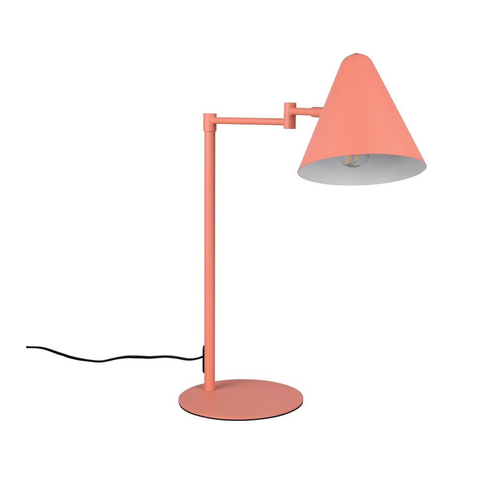 Pomarańczowa lampa stołowa z elastyczną konstrukcją (wysokość 50,5 cm) Cosima – Trio