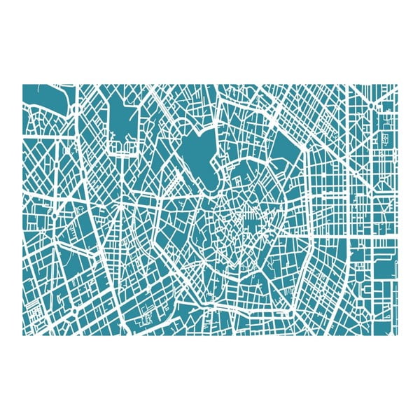 Obraz Homemania Maps Milano, 70x100 cm