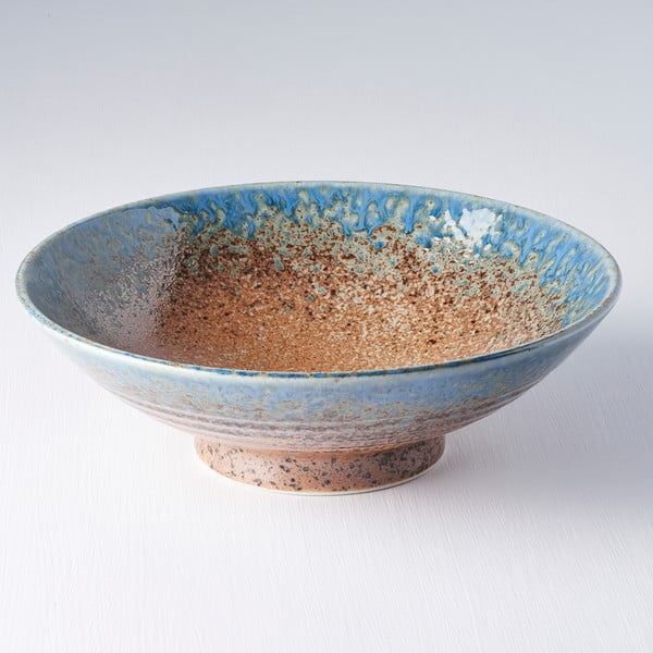 Beżowo-niebieska miska ceramiczna na ramen MIJ Earth & Sky, ø 25 cm-image-4