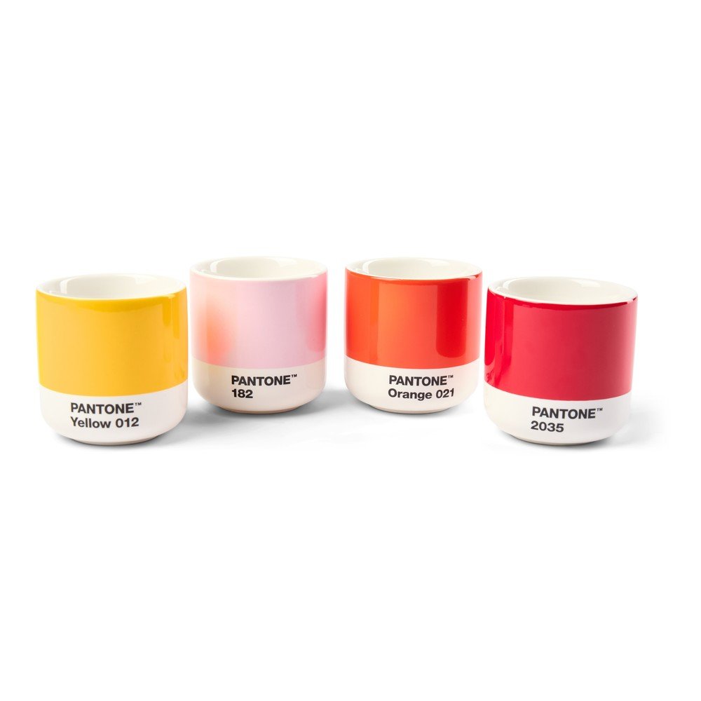 Porcelanowe filiżanki zestaw 4 szt. na espresso 100 ml Macchiato – Pantone
