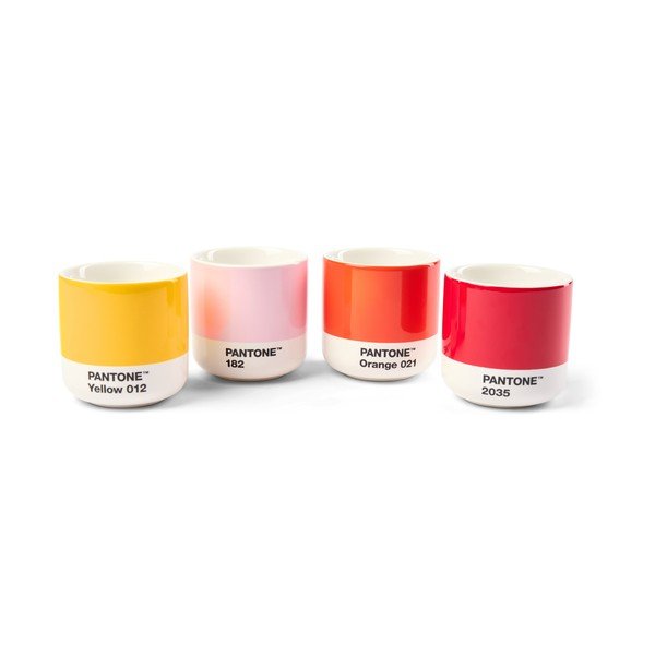 Porcelanowe filiżanki zestaw 4 szt. na espresso 100 ml Macchiato – Pantone