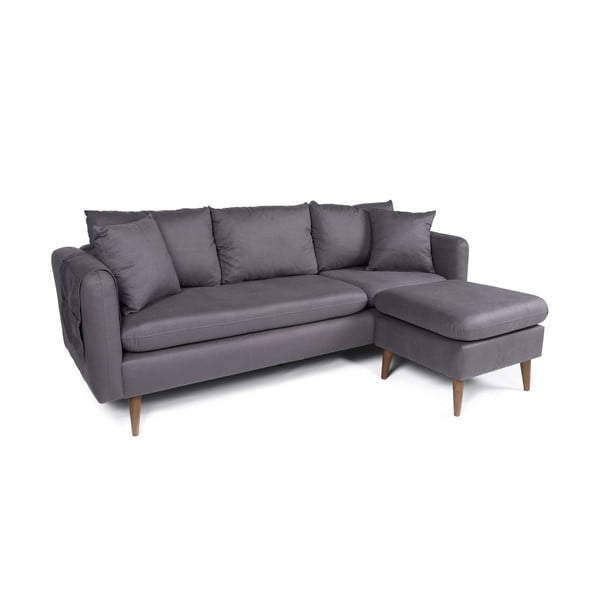 Szara sofa 215 cm Sofia – Balcab Home-image-2