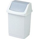 Jasnoszary plastikowy kosz na śmieci 50 l Click-It – Curver