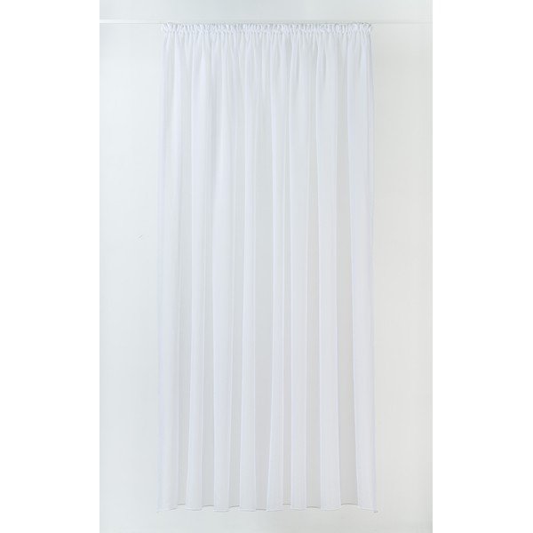 Biała firanka z woalu 140x245 cm Crush – Mendola Fabrics