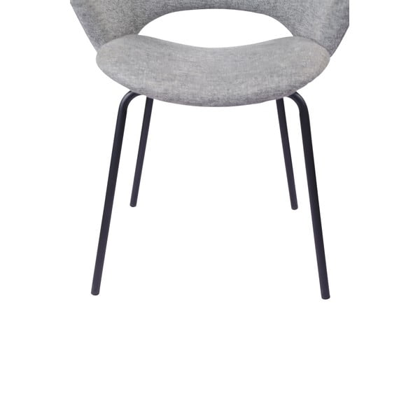 Jasnoszare tapicerowane fotele jadalniane zestaw 2 szt. Rowley – Unique Furniture-image-4