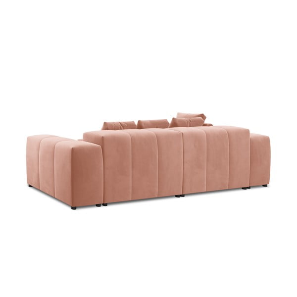 Różowy aksamitny narożnik (róg zmienny) Rome Velvet – Cosmopolitan Design-image-4