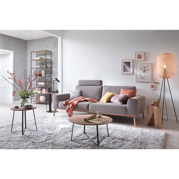 Czarna lampa stołowa LED ze ściemniaczem (wysokość 48 cm) Stina – Fischer & Honsel-image-3