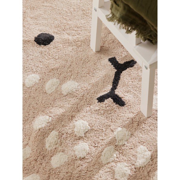 Beżowy bawełniany dywan dziecięcy odpowiedni do prania/tkany ręcznie 120x152 cm Snuggle Pucki – Hanse Home-image-4