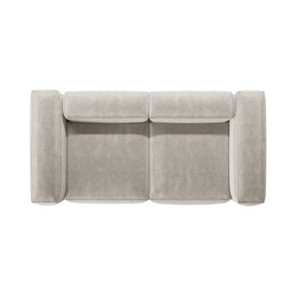 Beżowa sztruksowa sofa 224 cm Bergamo – Cosmopolitan Design-image-3