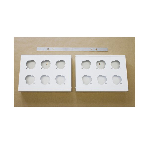 Pionowa doniczka z niewidzialnym uchwytem HOH! Duo Smart Bianco, 78x27 cm-image-1