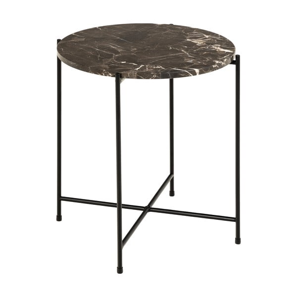 Okrągły stolik z marmurowym blatem ø 42 cm Avila – Actona