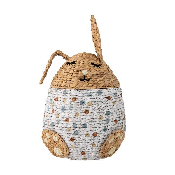 Dziecięcy kosz na zabawki z hiacyntu wodnego ø 35x60 cm Villja – Bloomingville Mini