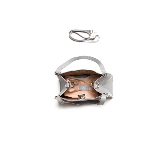 Torebka skórzana Tote Grigio-image-3