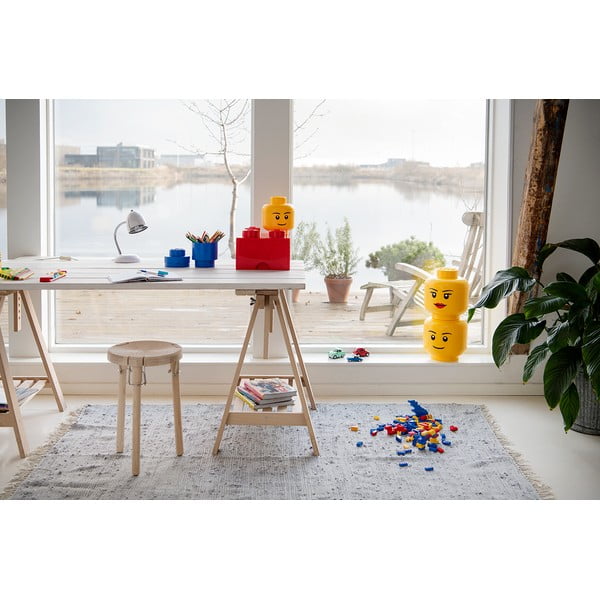 Żółty pojemnik w kształcie głowy LEGO® Silly L-image-1