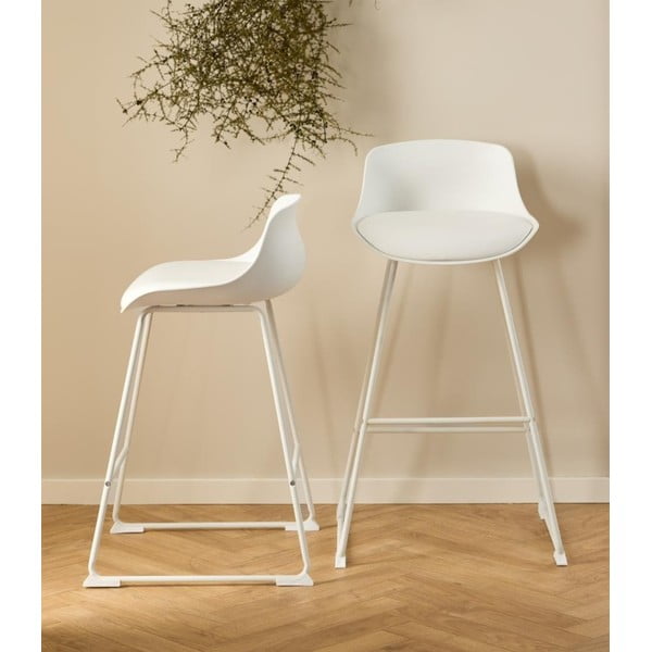 Biały hoker (wysokość siedziska 76 cm) Tina – Actona-image-1