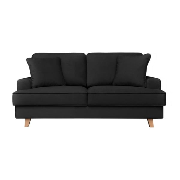 Czarna sofa 2-osobowa Cosmopolitan design Madrid