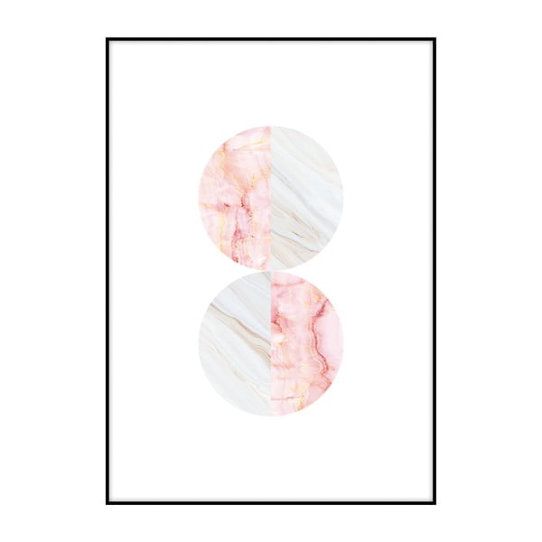 Plakat Imagioo Marble Circles, 40x30 cm