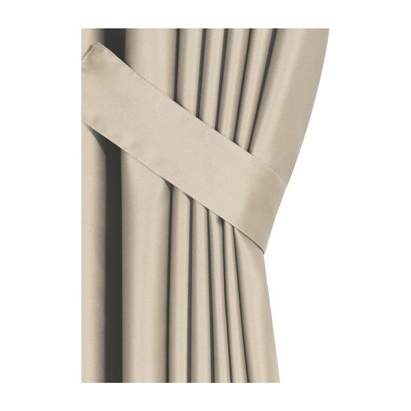 Beżowa zasłona częściowo zaciemniająca (dimout) 150x260 cm – Mila Home-image-1