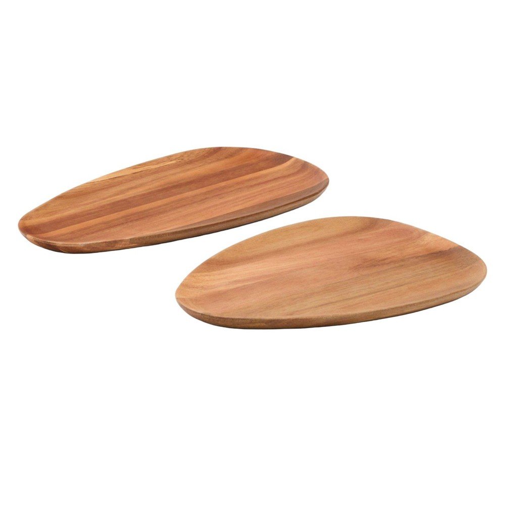 Drewniane tace zestaw 2 szt. 23x35,5 cm Nukha – Kave Home