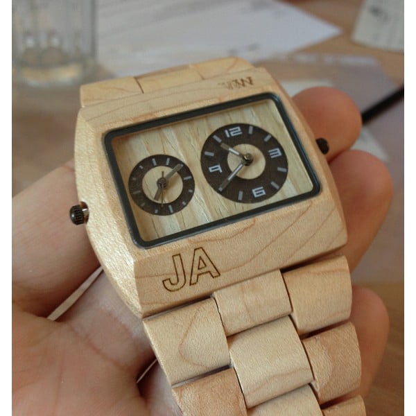 Drewniany zegarek Jupiter Beige-image-2