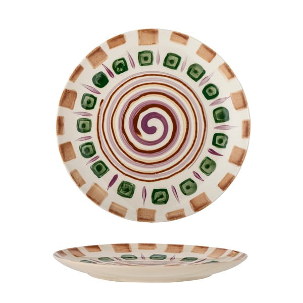 Zielony/brązowy kamionkowy talerz deserowy ø 20,5 cm Shama – Bloomingville-image-2