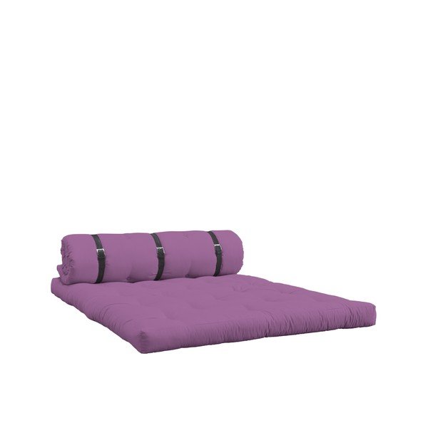 Sofa rozkładana ze skórzanym paskiem Karup Buckle Up Taffy Pink-image-4