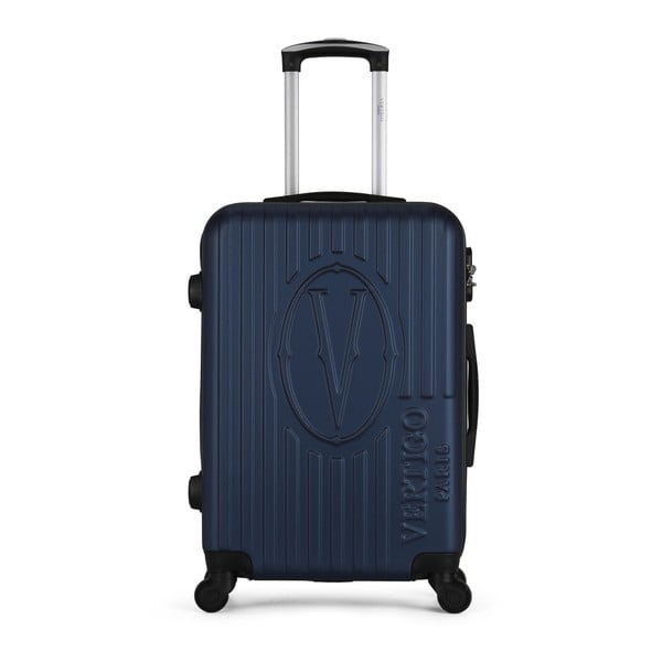 Ciemnoniebieska walizka na kółkach VERTIGO Valise Grand Cadenas Integre Malo, 33x52 cm