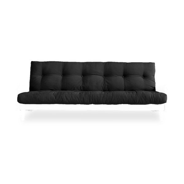 Sofa rozkładana z ciemnoszarym obiciem Karup Design Indie White/Dark Grey