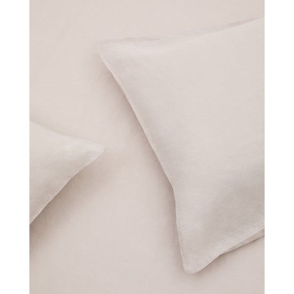 Szarobrązowe bawełniane prześcieradło z gumką 180x200 cm Simmel – Kave Home-image-2