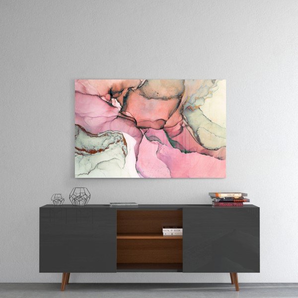 Szklany obraz Insigne Rose Marble Pattern, 110x70 cm-image-1