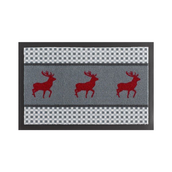 Szara wycieraczka Hanse Home Deer, 40x60 cm