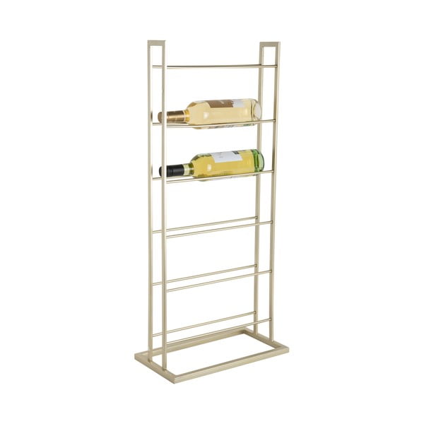 Metalowy regał na wino w kolorze złota liczba butelek 5 38x84,5x20 cm Single Floor – PT LIVING-image-3