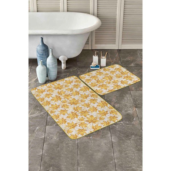 Żółte dywaniki łazienkowe zestaw 2 szt. 60x100 cm – Mila Home-image-3