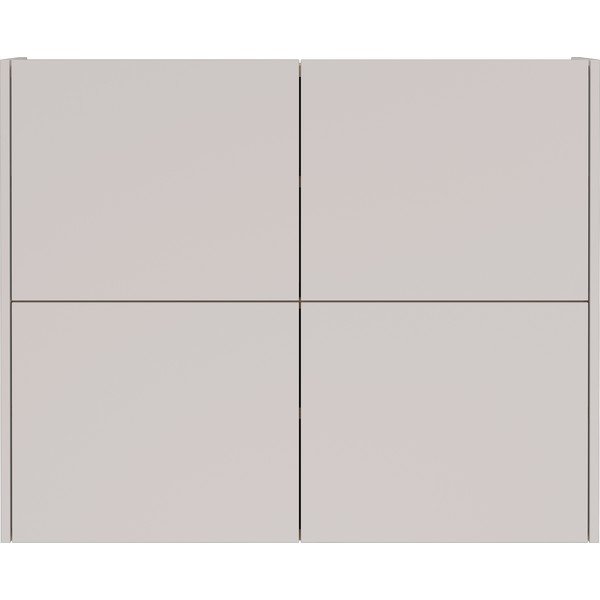 Kremowa szafka z matowym wykończeniem wisząca 97x79x27 cm Binetto – Germania-image-3