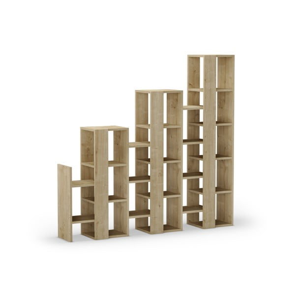 Regał w dekorze dębu 158x151 cm Anissa – Marckeric-image-2